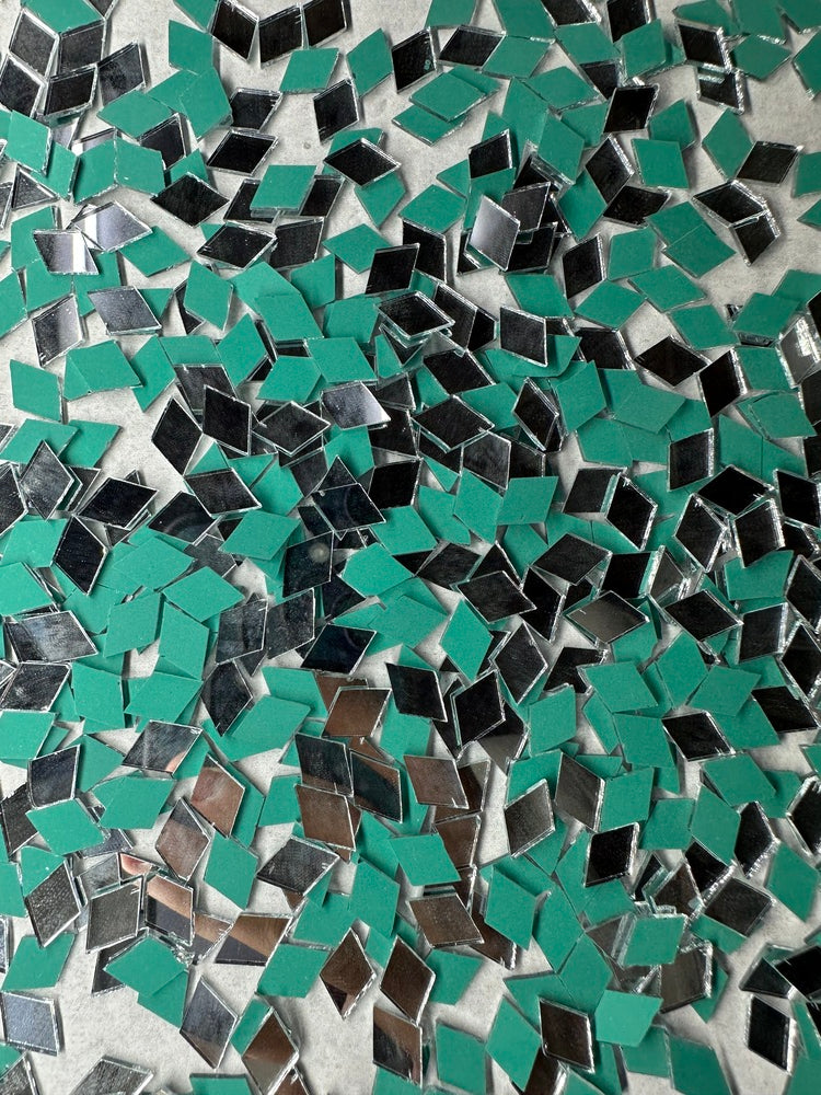 Silver Kaju Katri Shape Mirror