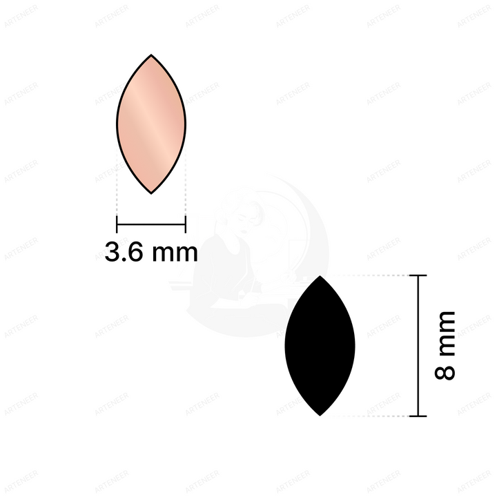 Pink Kashti Pan Shape Mirror