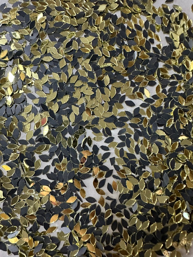 Golden Kashti Pan Shape Mirror