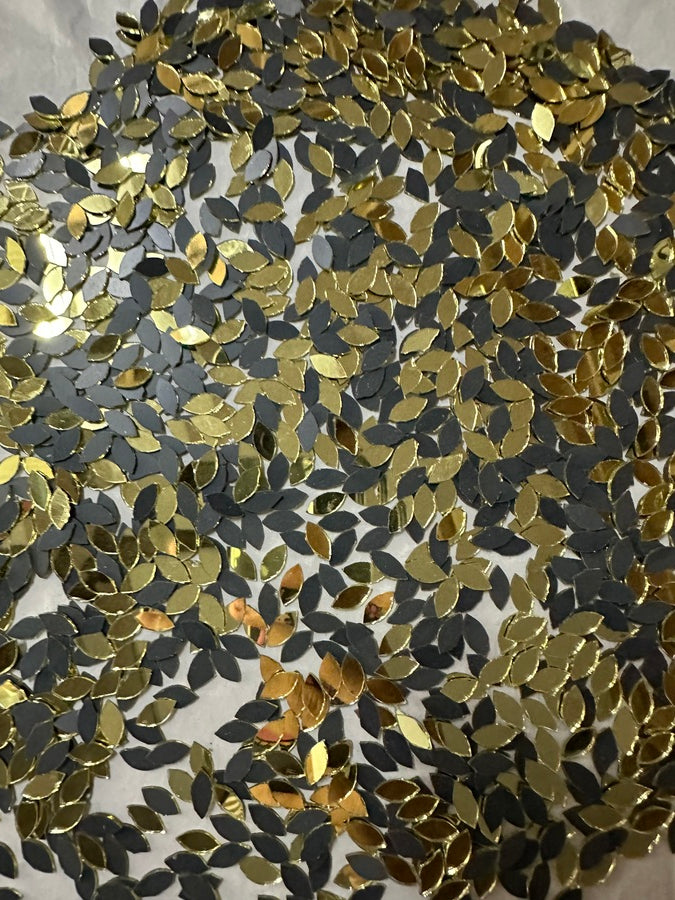 Golden Kashti Pan Shape Mirror