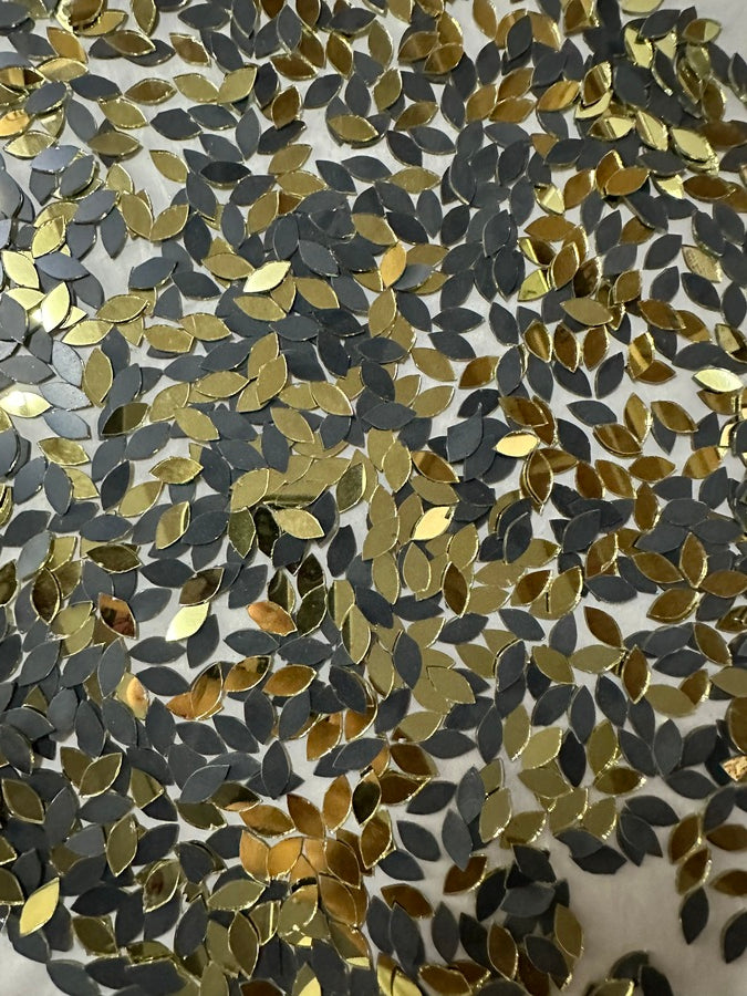 Golden Kashti Pan Shape Mirror