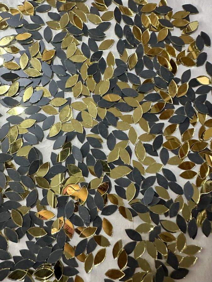 Golden Kashti Pan Shape Mirror