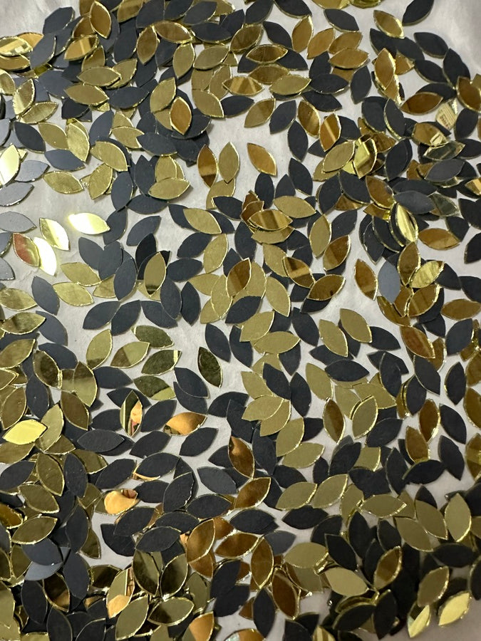 Golden Kashti Pan Shape Mirror