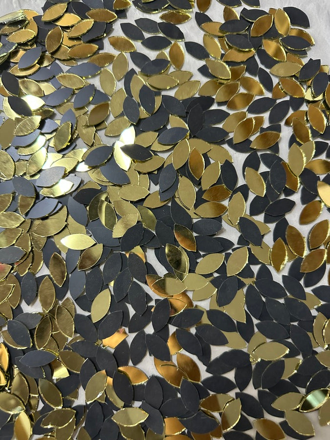 Golden Kashti Pan Shape Mirror