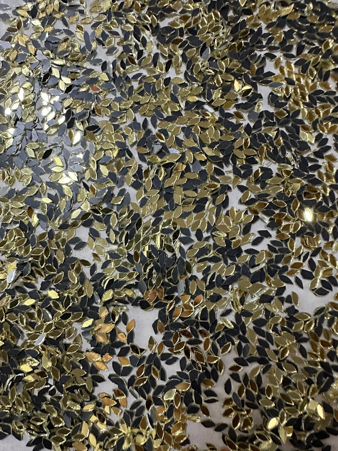 Golden Kashti Pan Shape Mirror