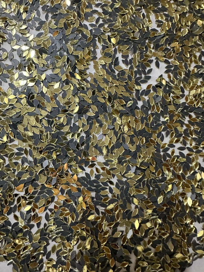 Golden Kashti Pan Shape Mirror