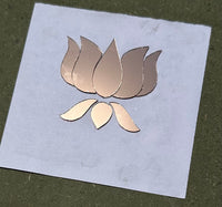 Pink lotus shape mirror