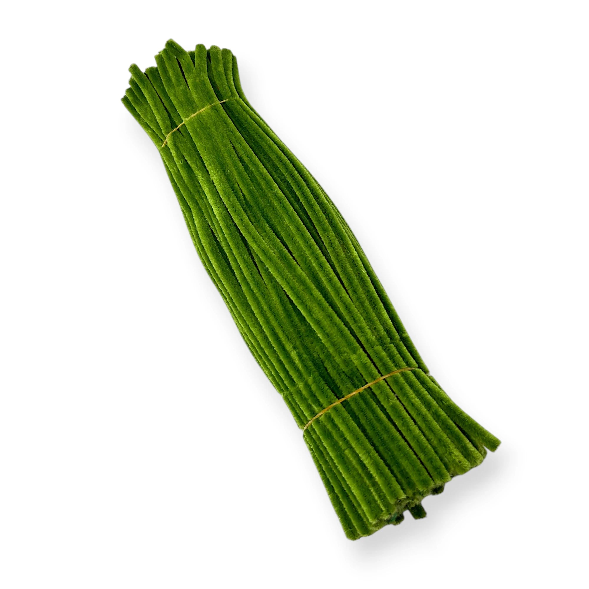 Medium Grass Green Pipe Cleaners – 12 Inch | Pack of 100