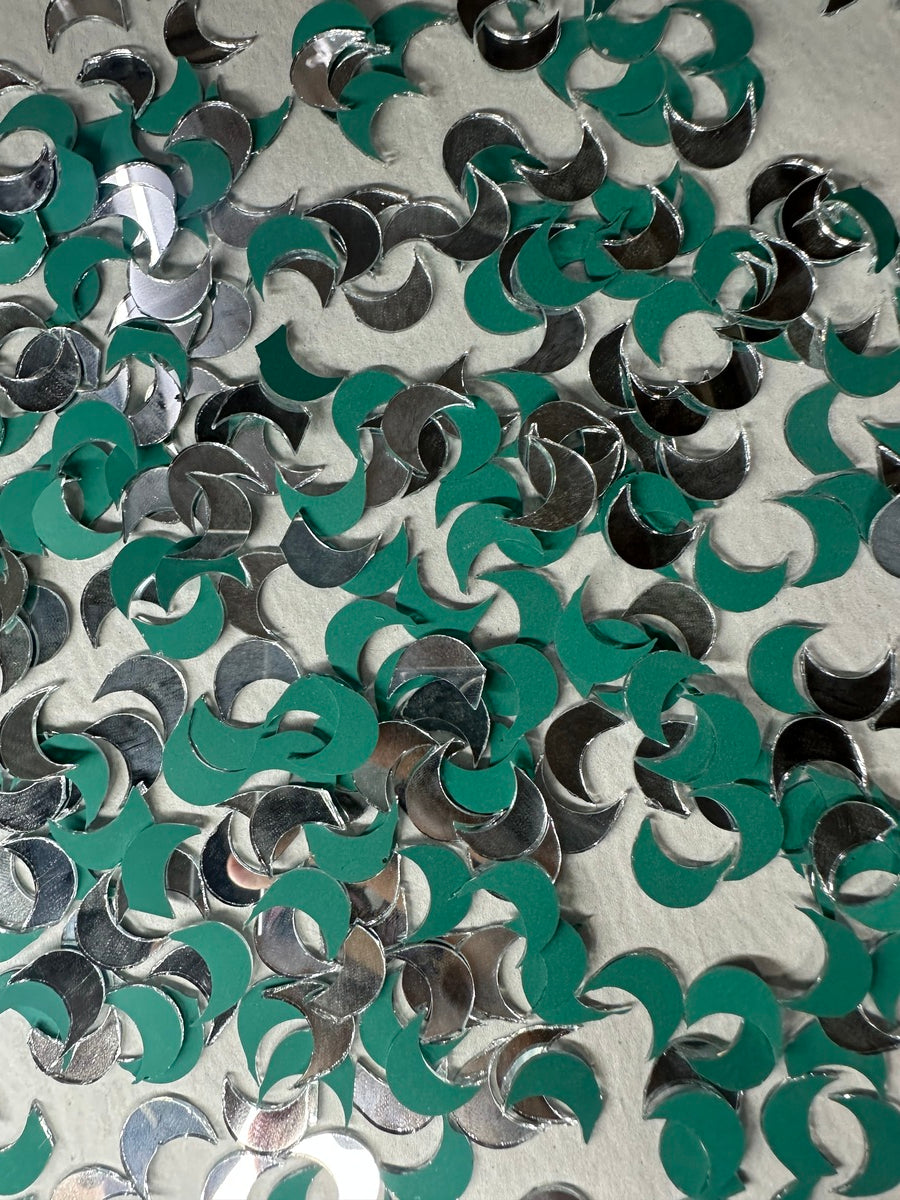 Silver Moon Shape  Mirror