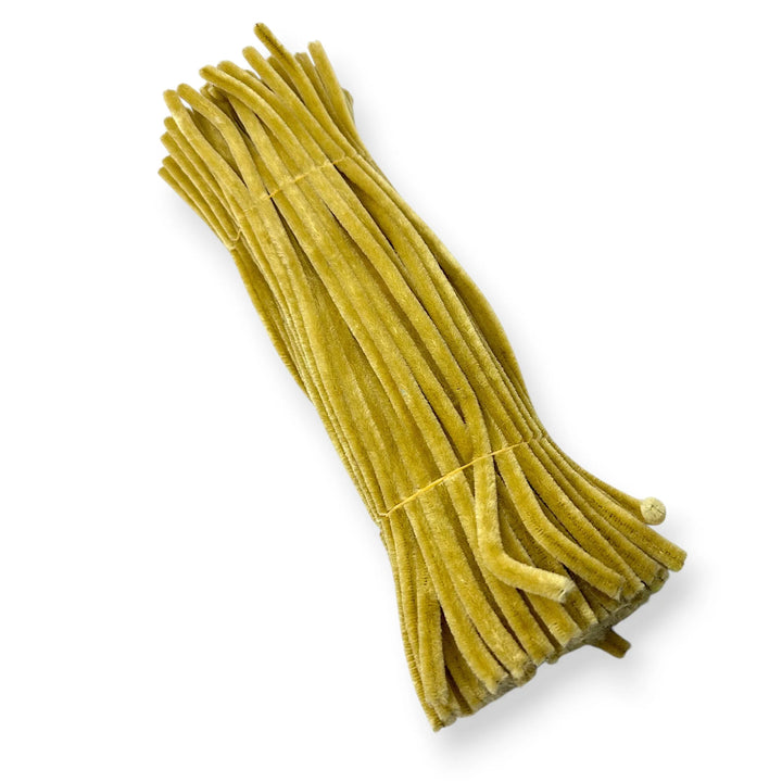 Mustard_Yellow pipe cleaners 12 inch craft india pack of 100