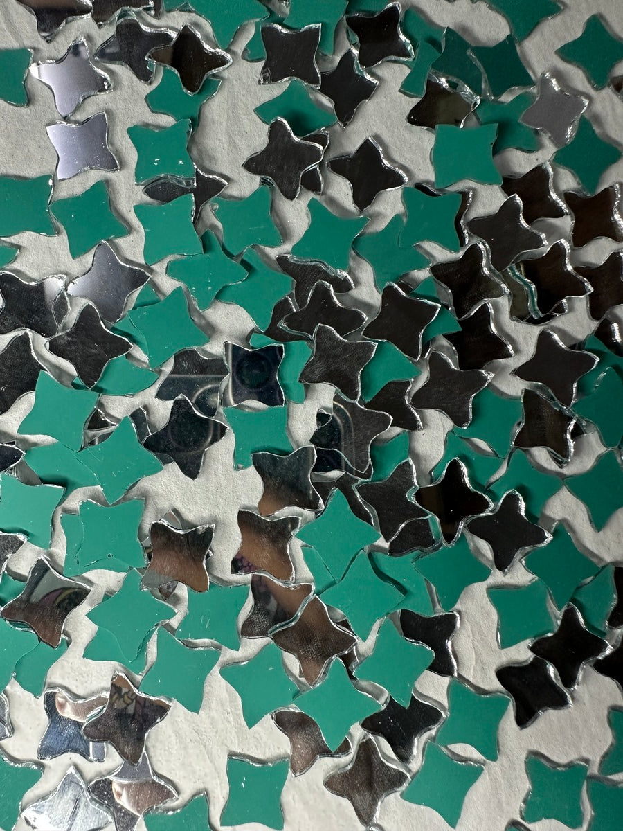 Silver Ninja Shape  Mirror