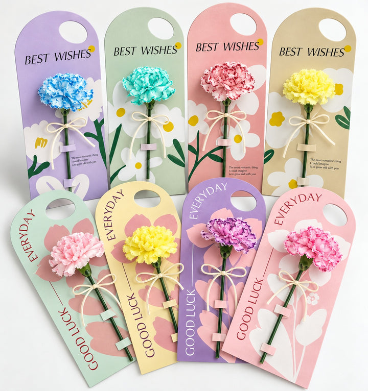 Best Wishes - Floral Gift Tags  with Sweet Messages