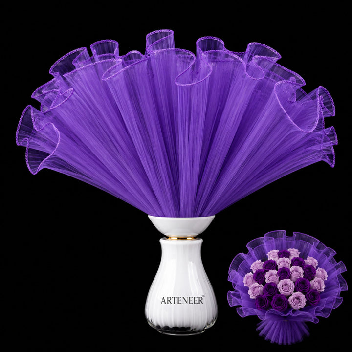 Plain Flower Bouquet Wrapping Mesh Roll | Premium Tulle Net