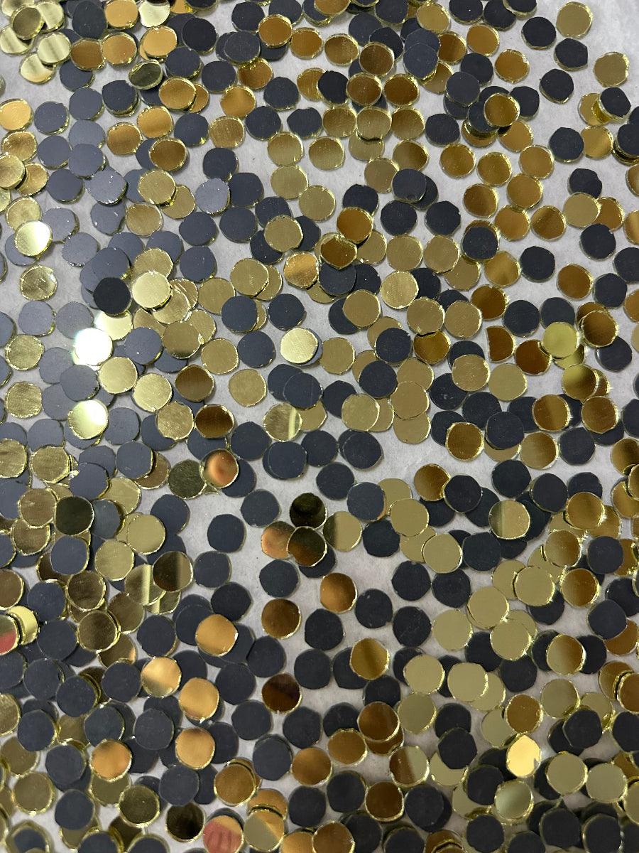 Golden Round Shape  Mirror