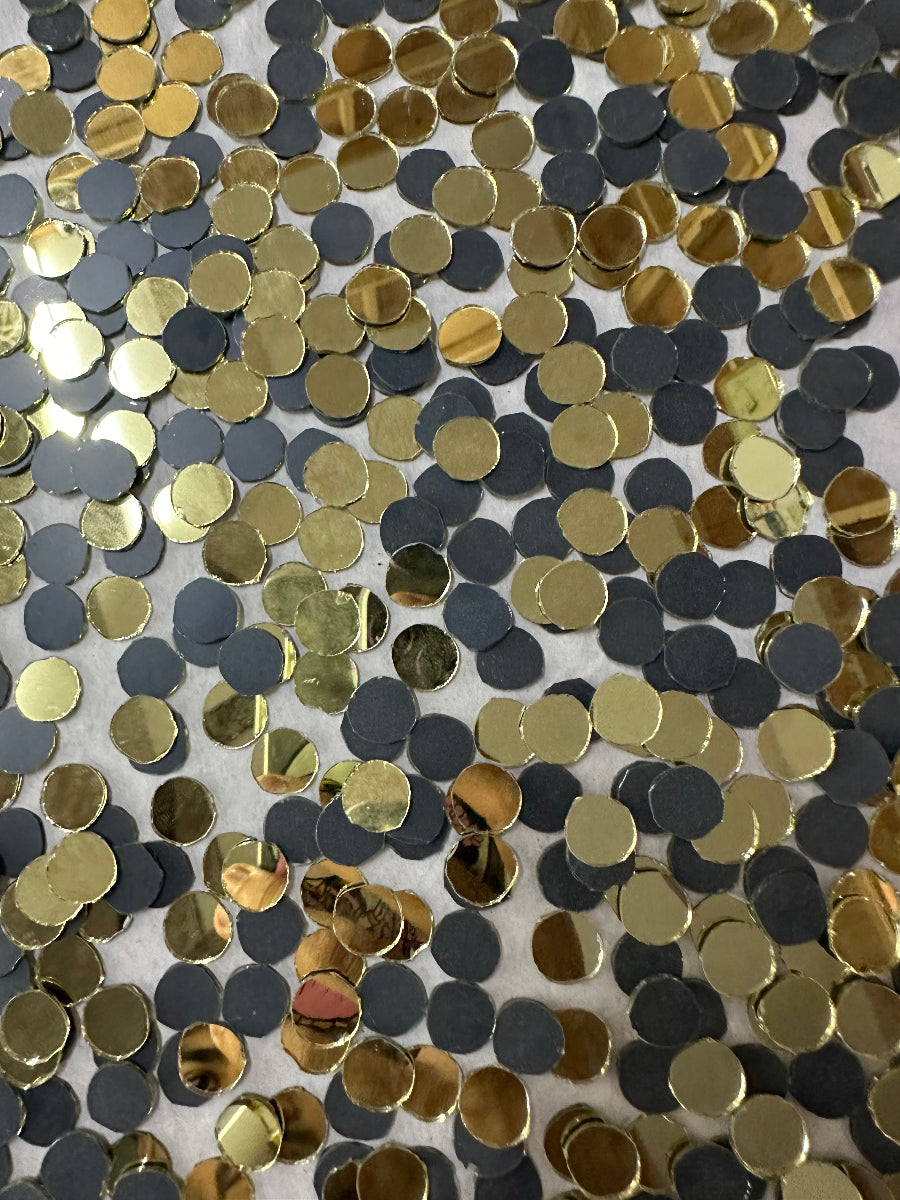 Golden Round Shape  Mirror