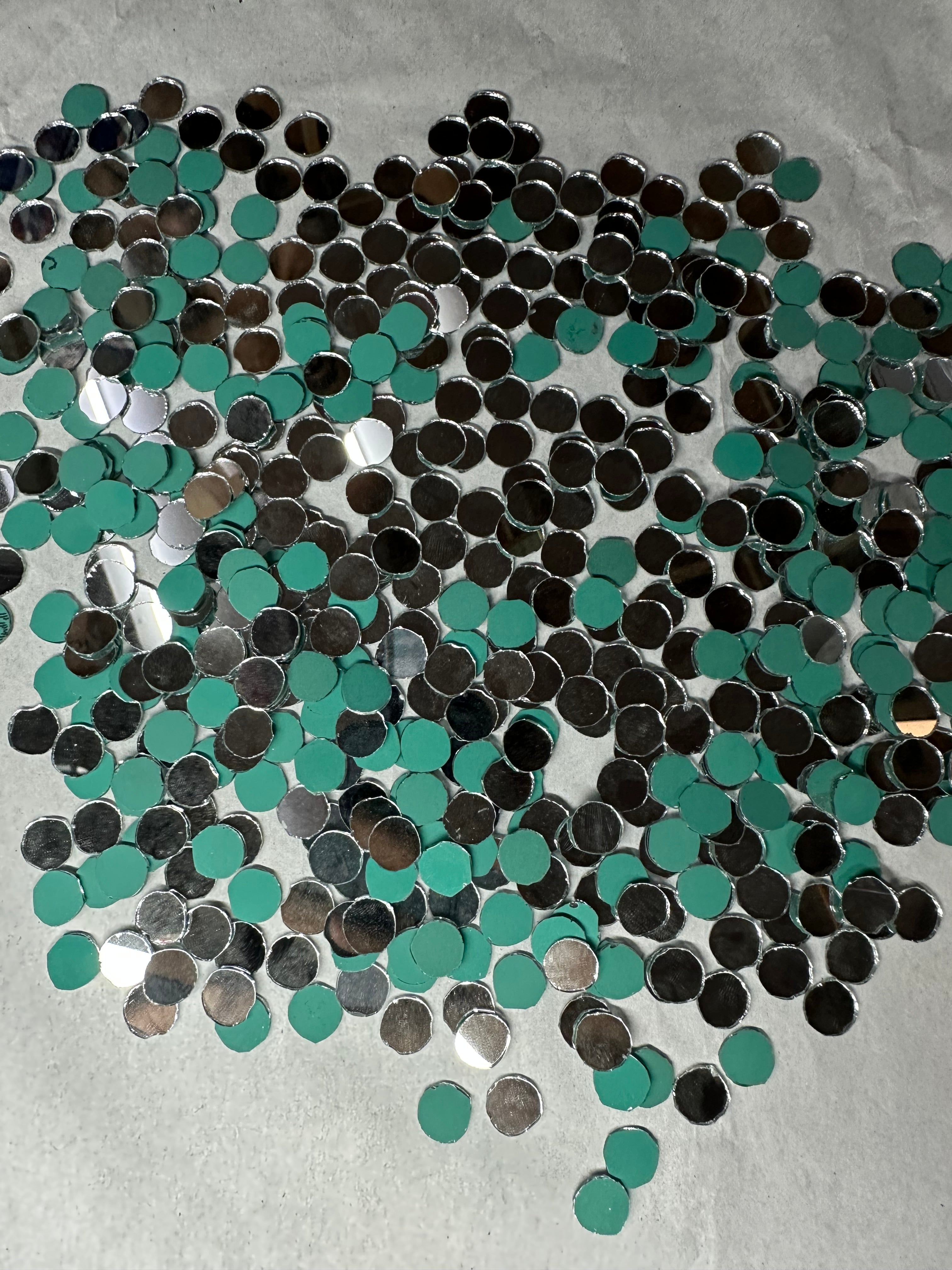 Silver Round Shape  Mirror