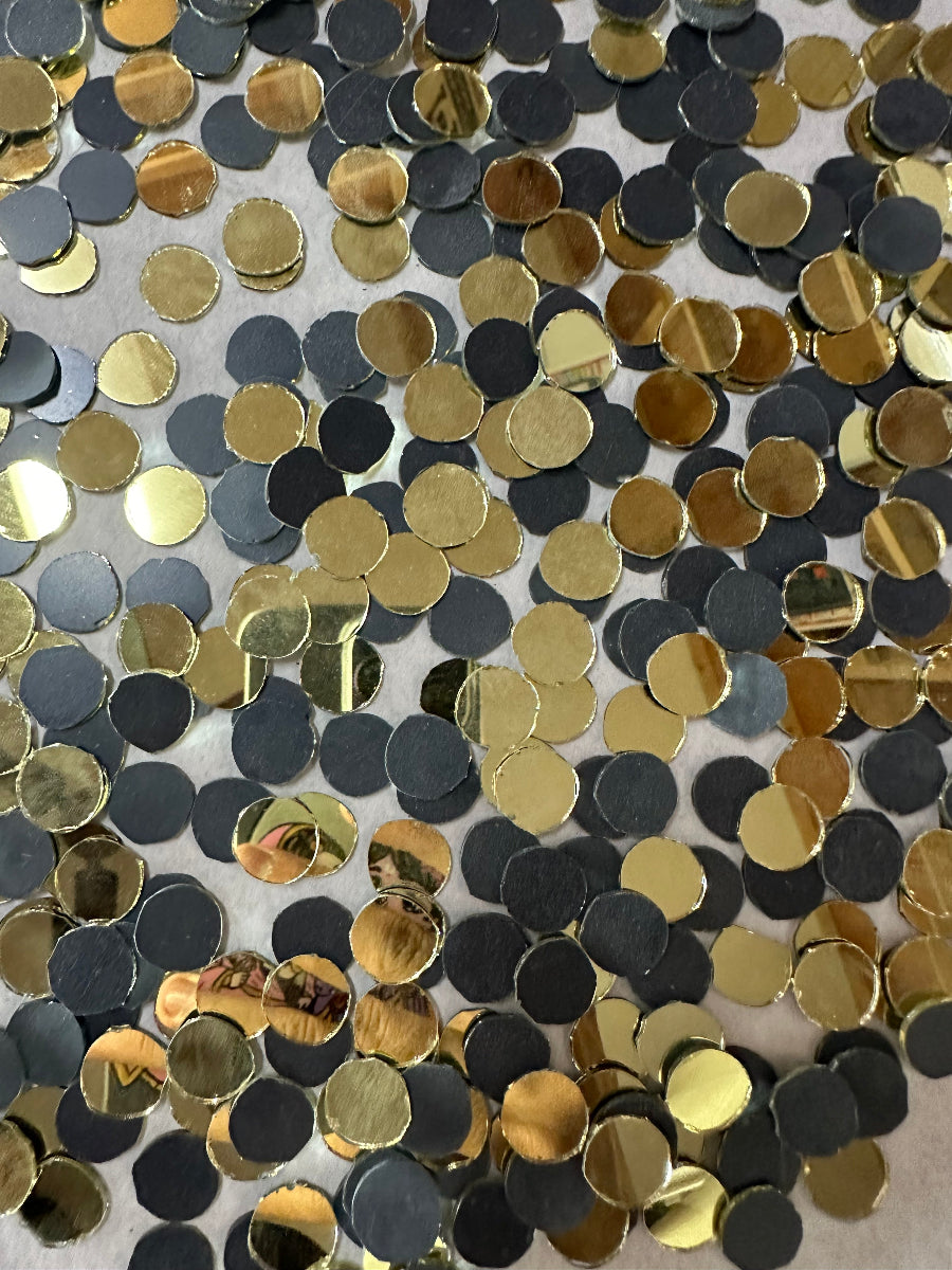 Golden Round Shape  Mirror