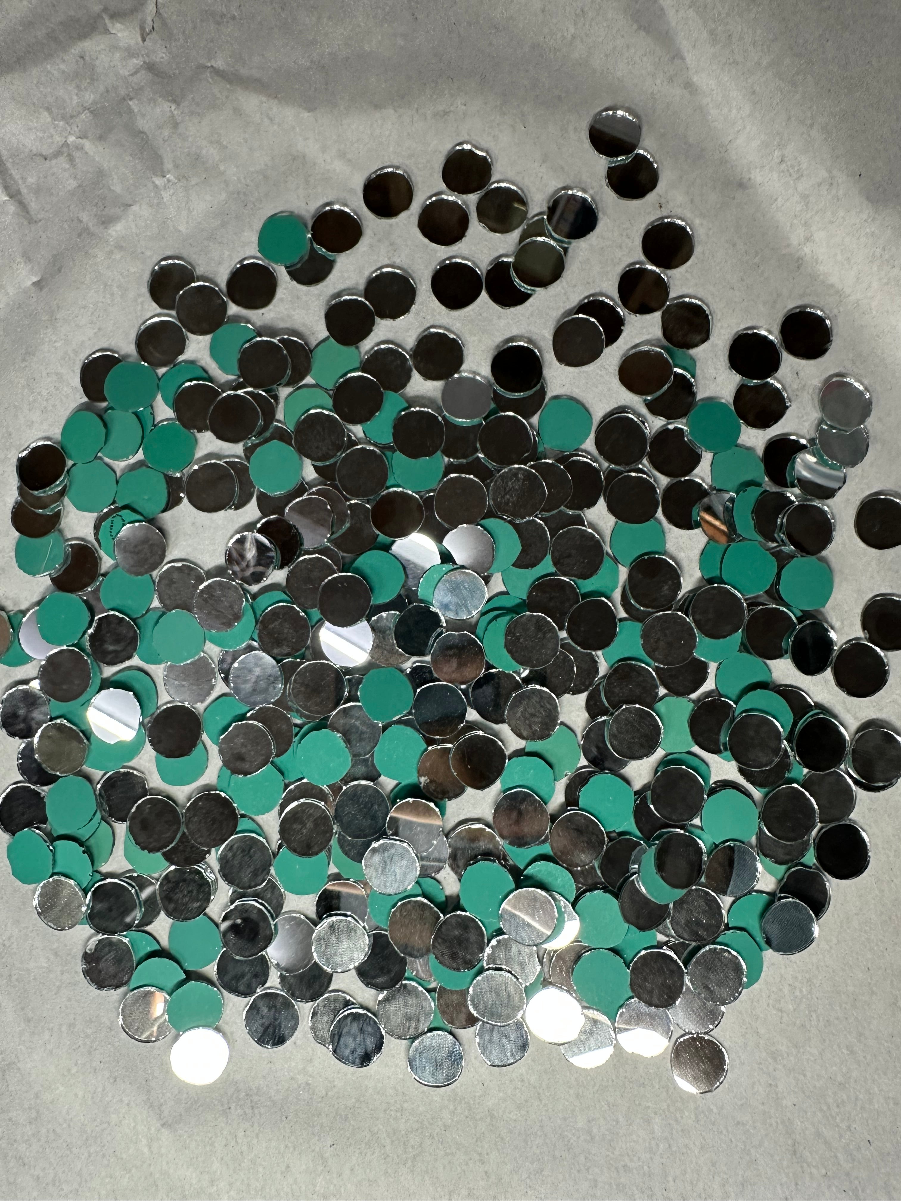 Silver Round Shape  Mirror