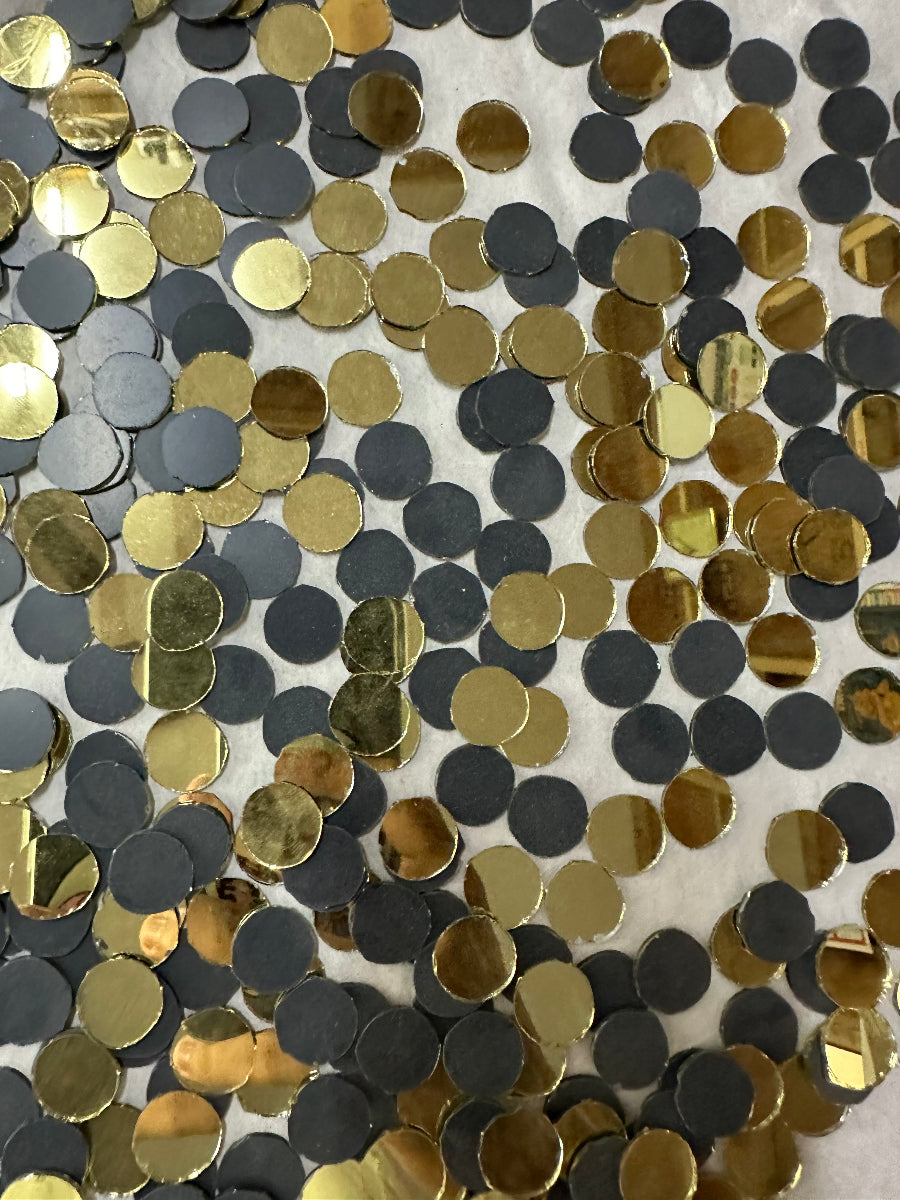 Golden Round Shape  Mirror