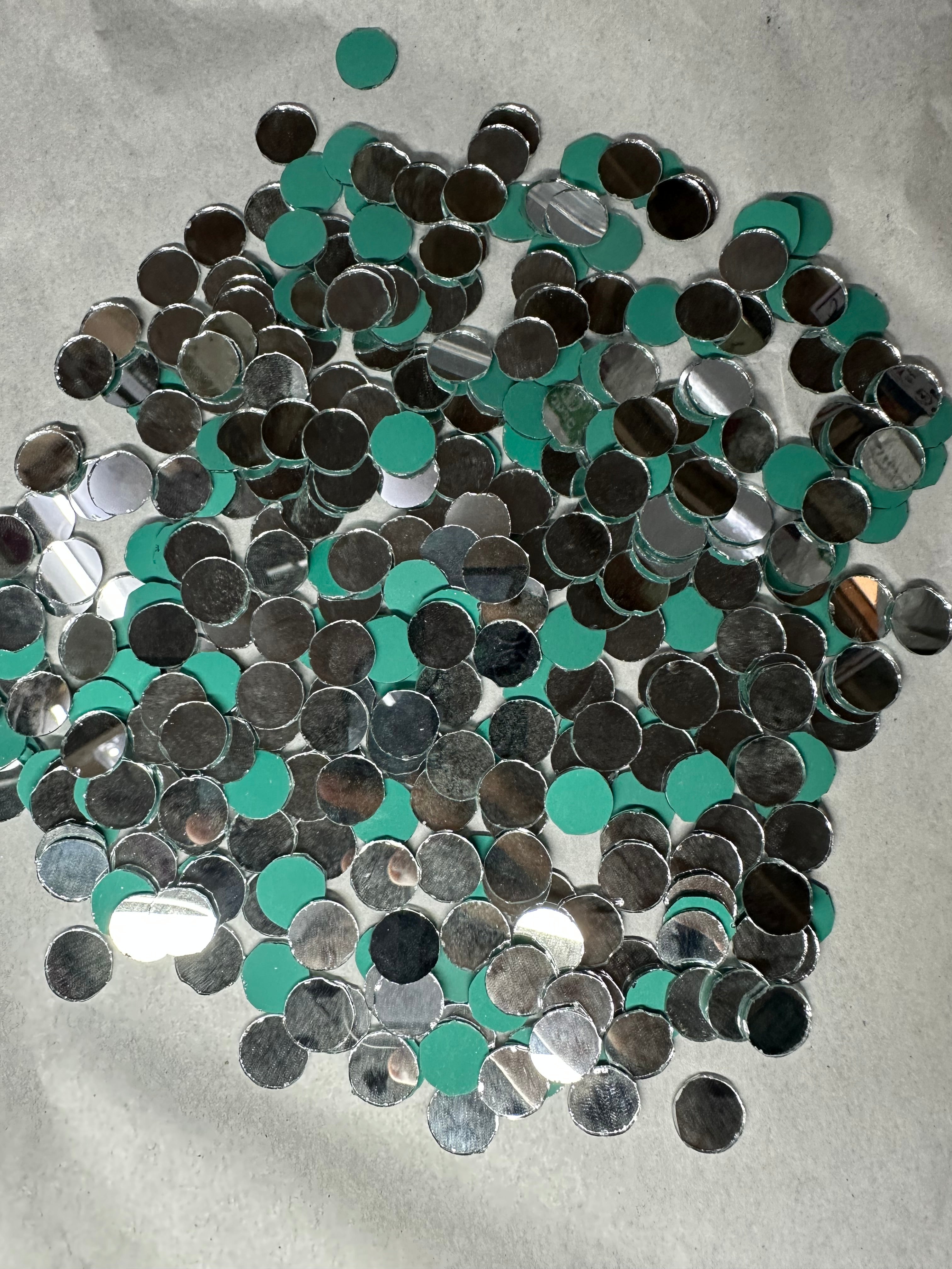 Silver Round Shape  Mirror