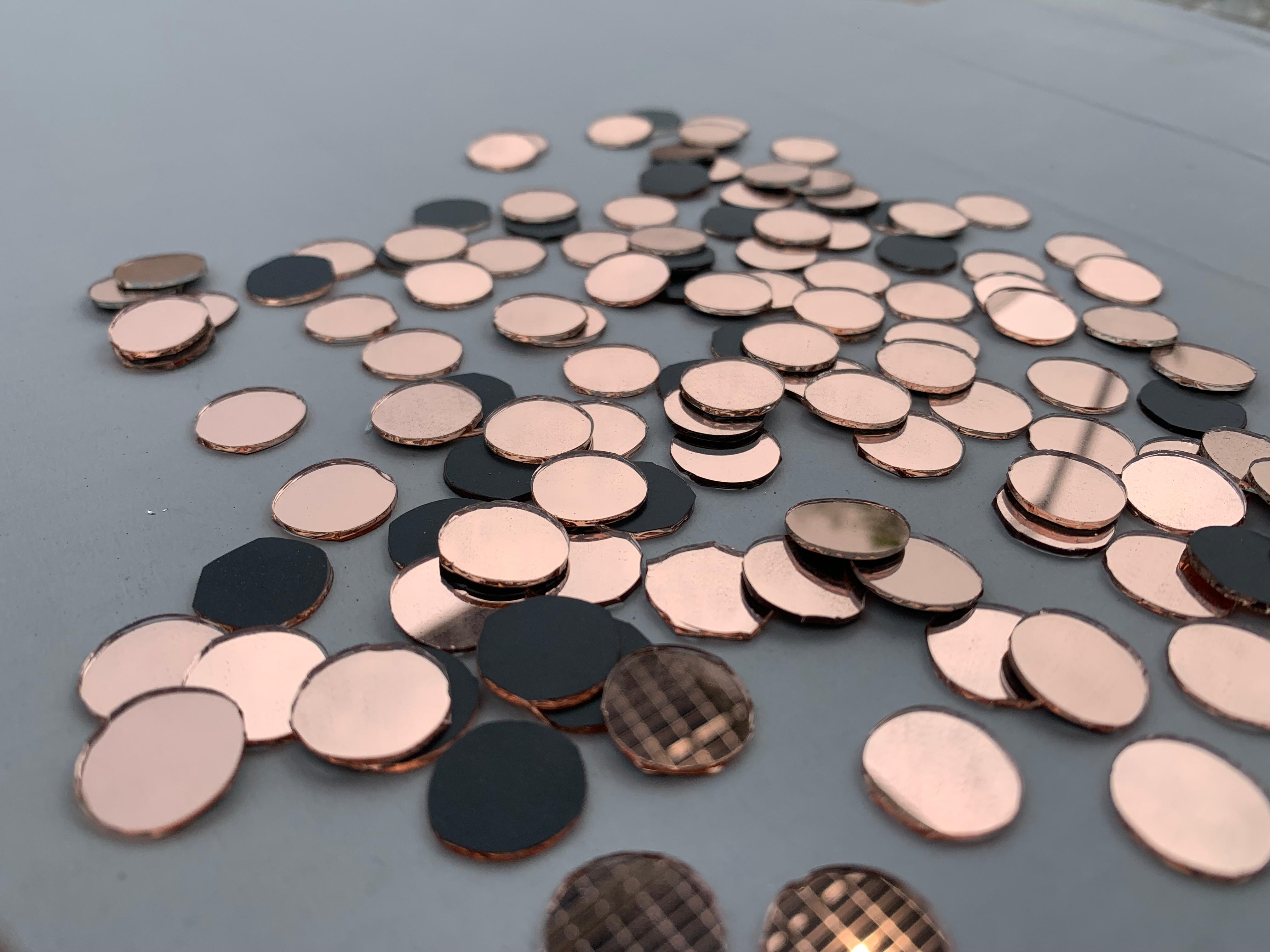 Pink Round Shape Mirror