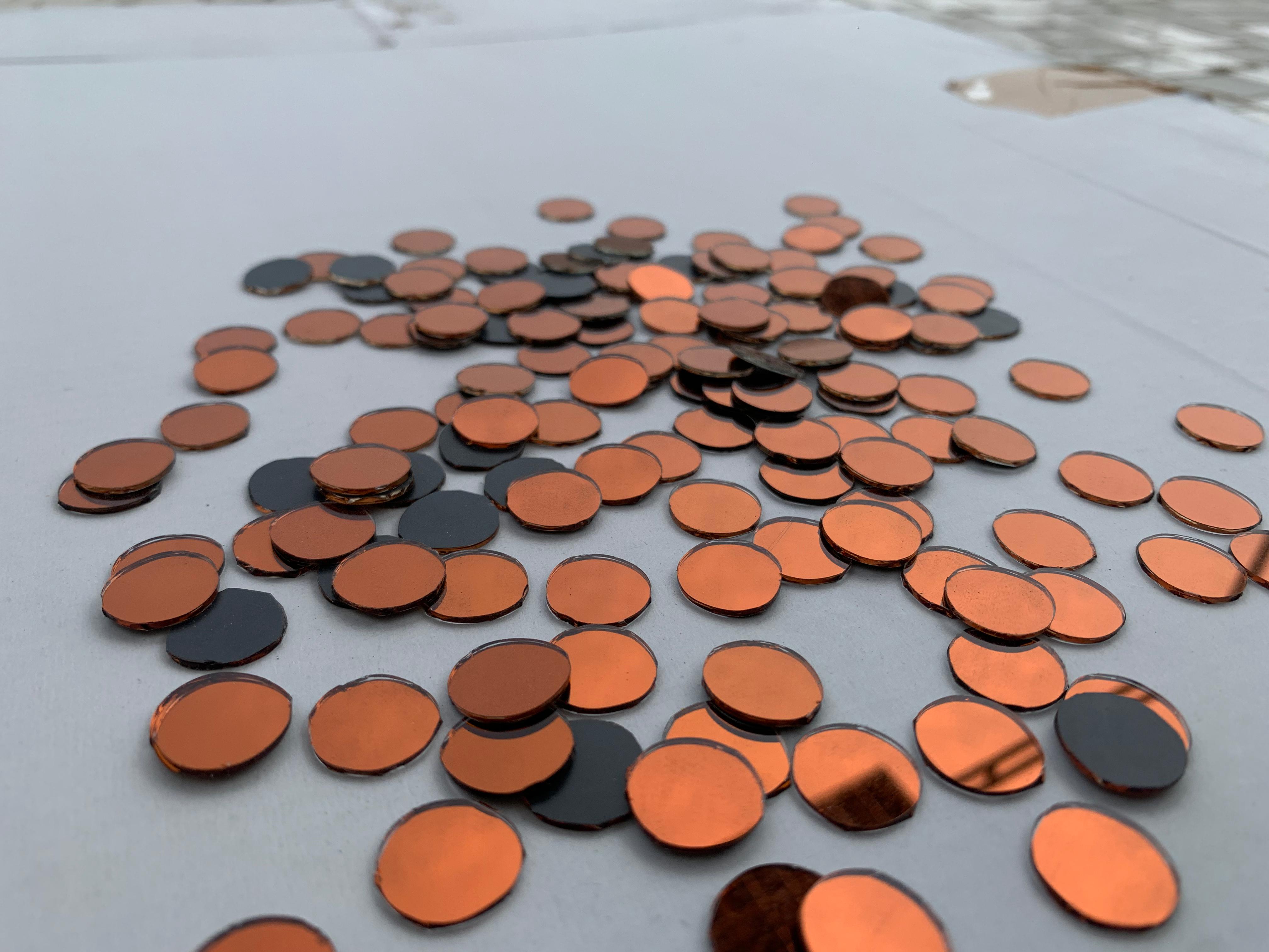 Red Round Shape Mirror