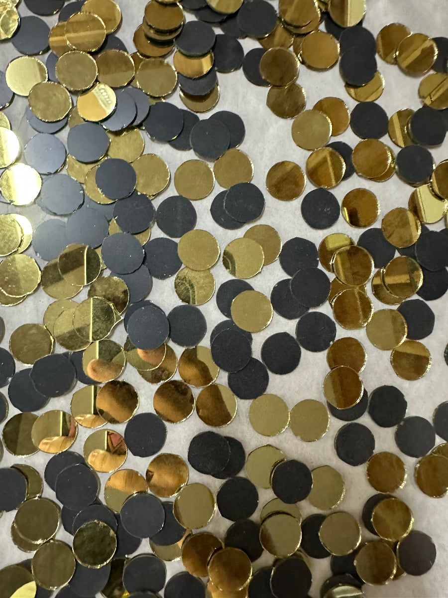 Golden Round Shape  Mirror