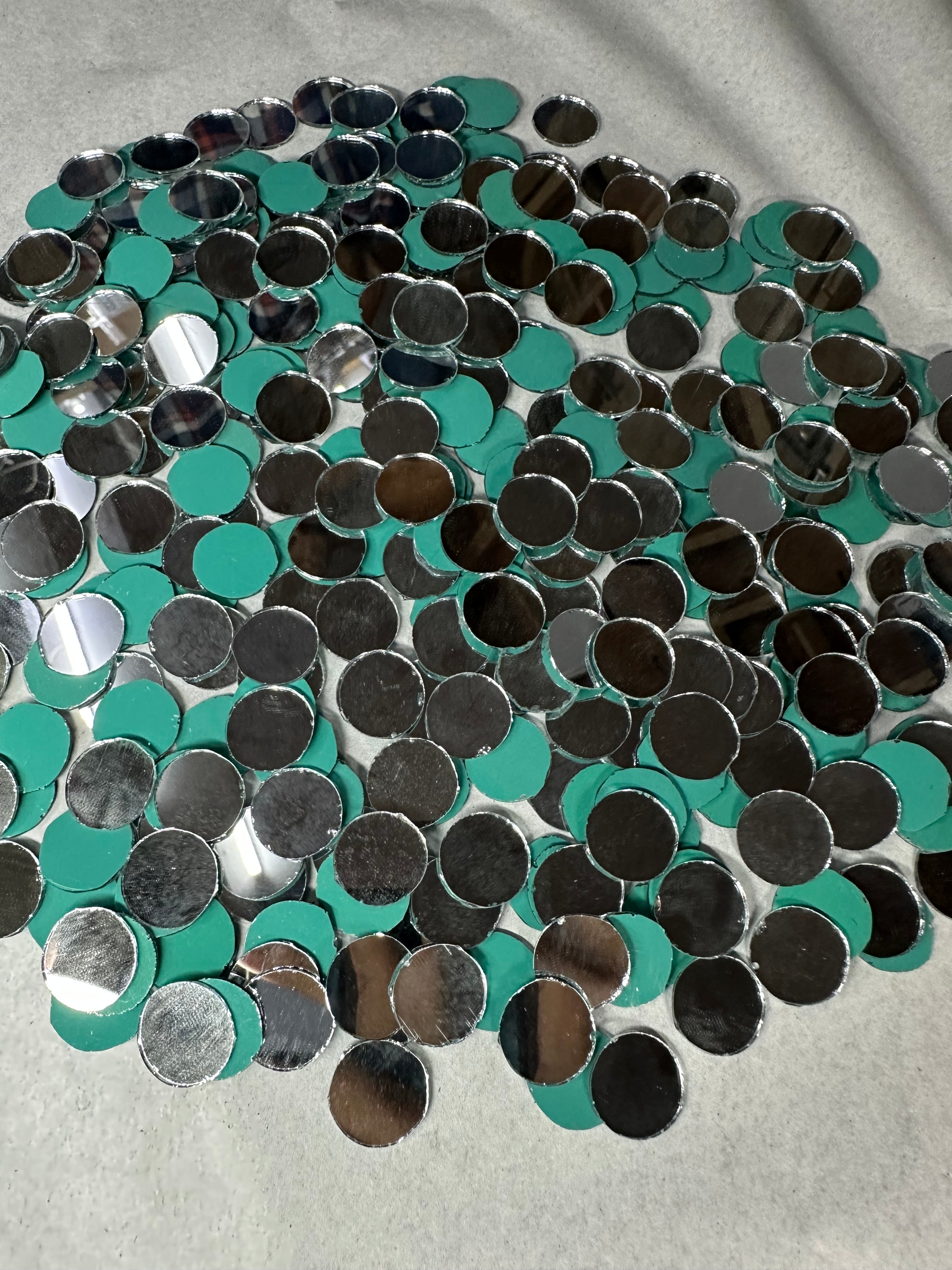 Silver Round Shape  Mirror