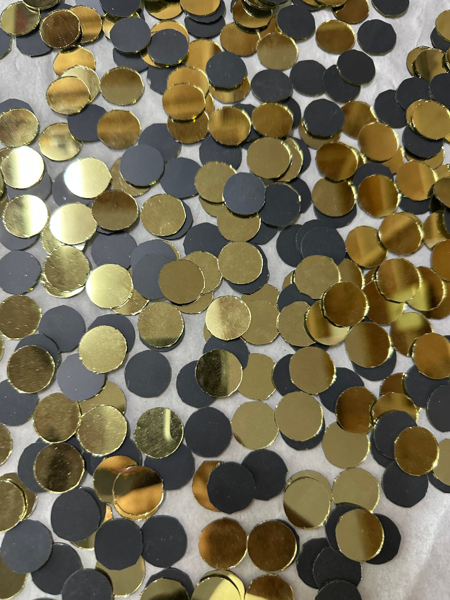 Golden Round Shape  Mirror