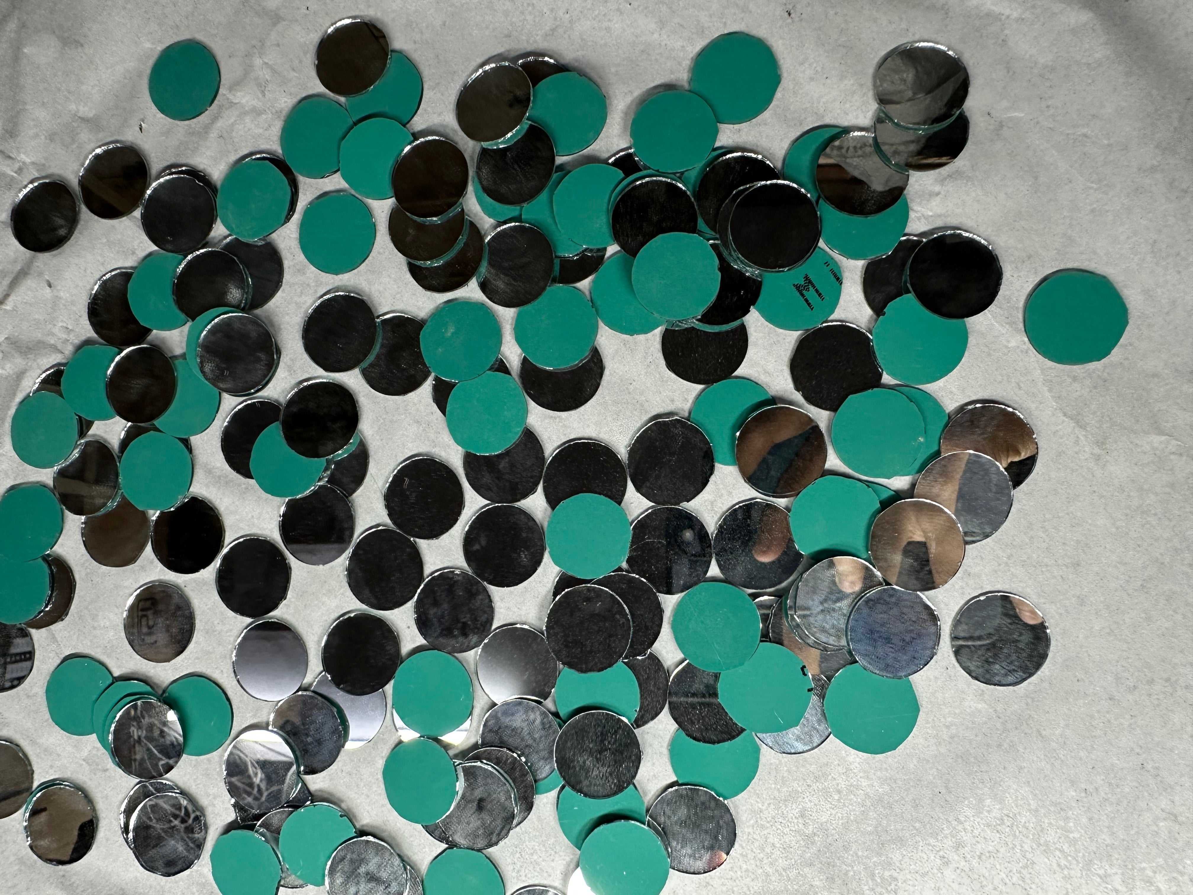 Silver Round Shape  Mirror