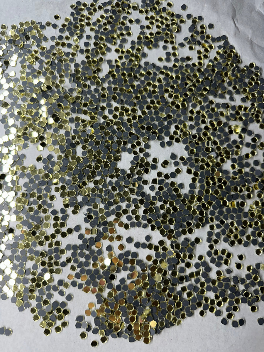 Golden Round Shape  Mirror