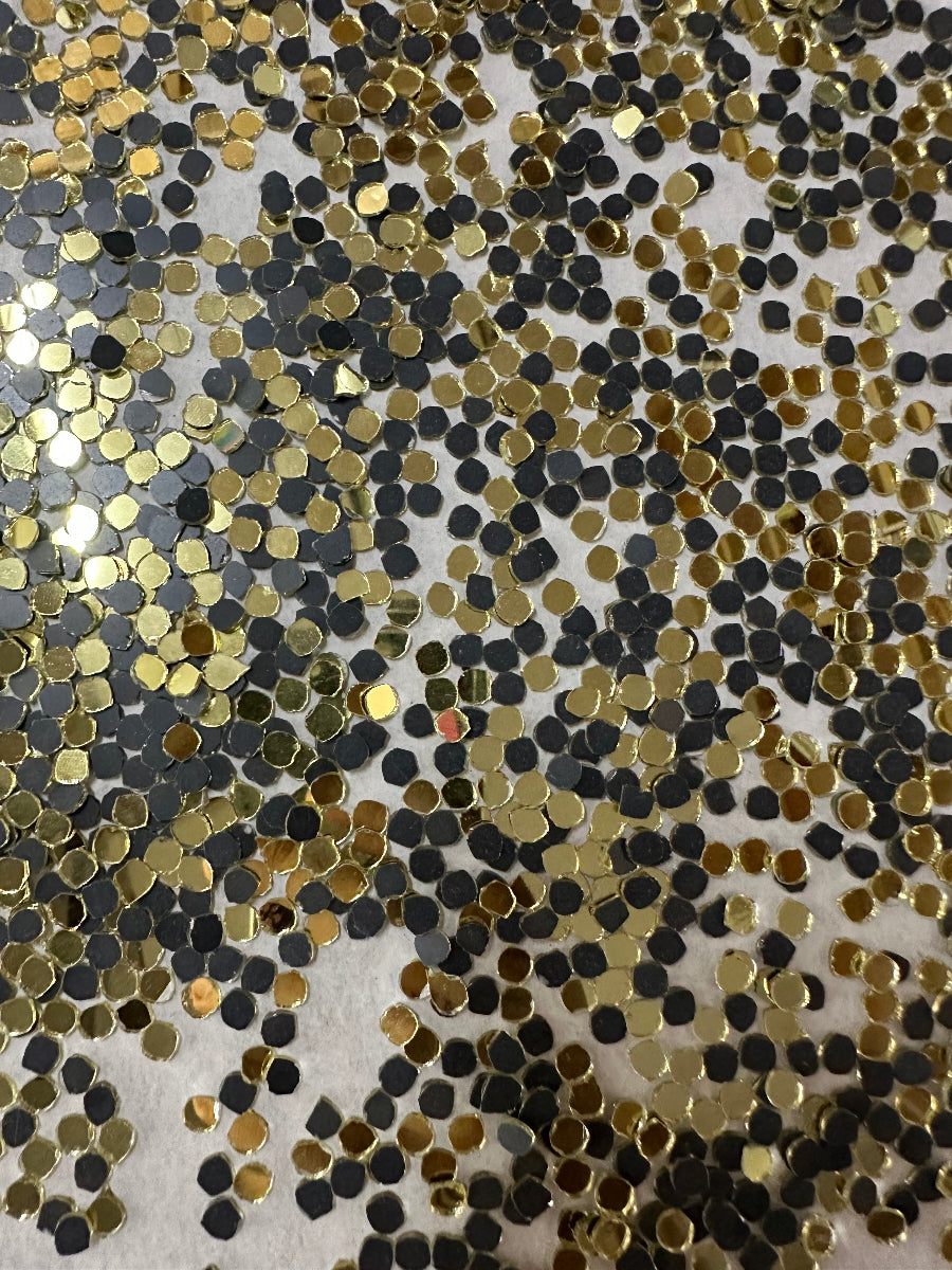 Golden Round Shape  Mirror