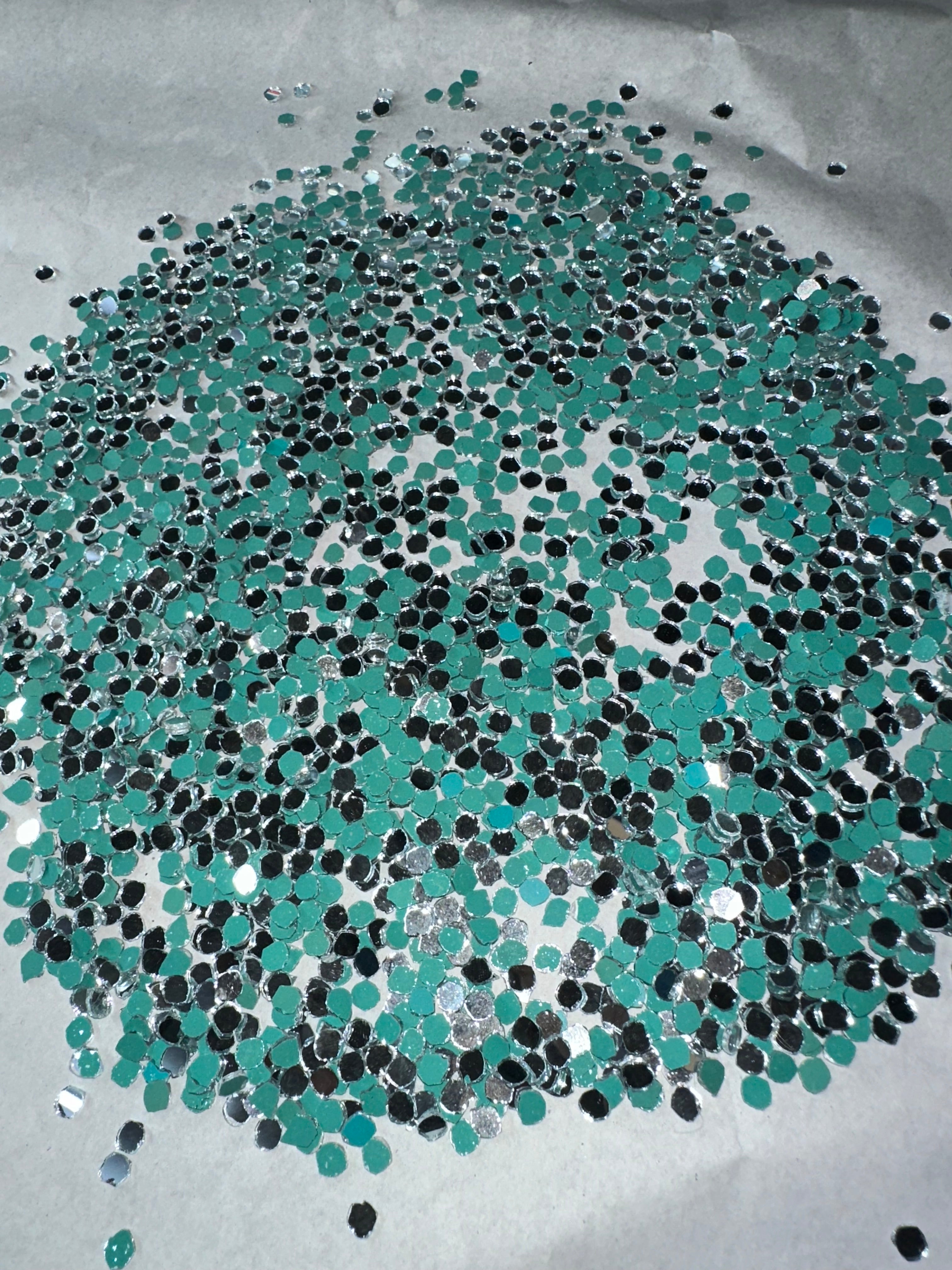 Silver Round Shape  Mirror