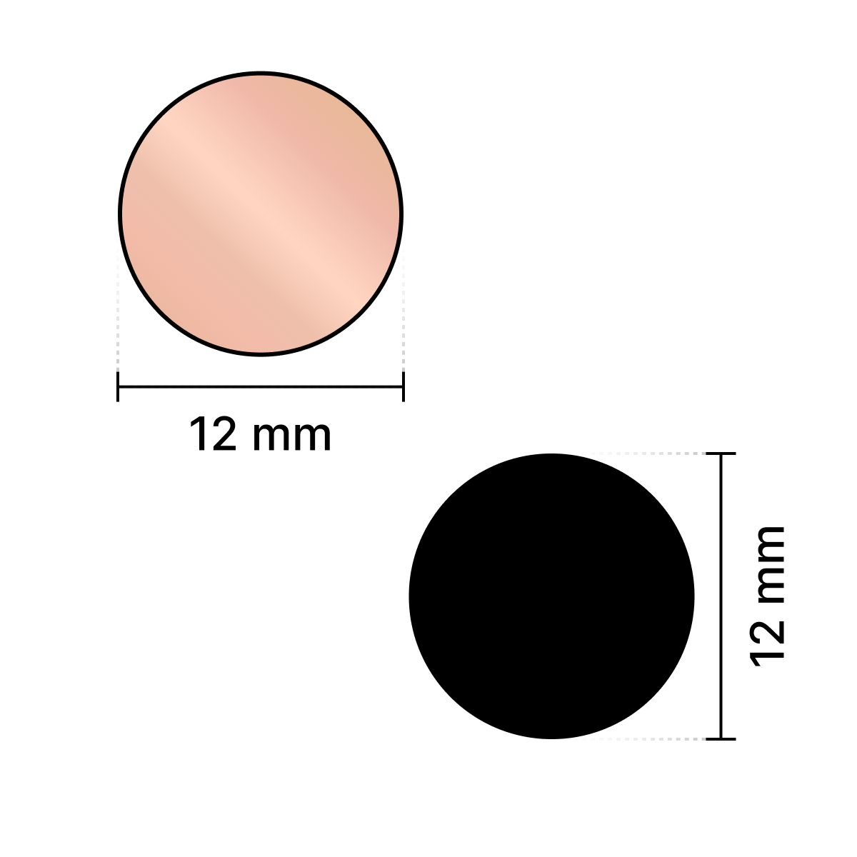 Pink Round Shape Mirror