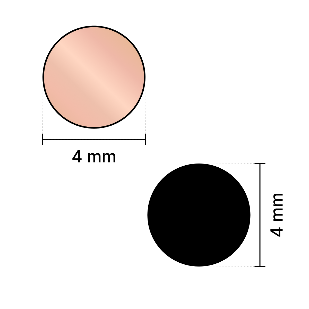 Pink Round Shape Mirror