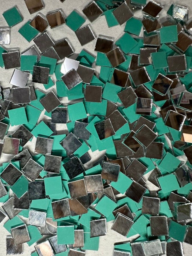 Silver Square Shape Mirror