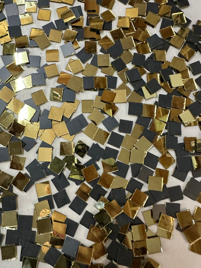 Golden Square Shape Mirror