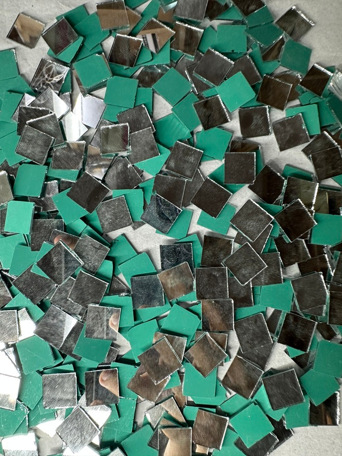 Silver Square Shape Mirror