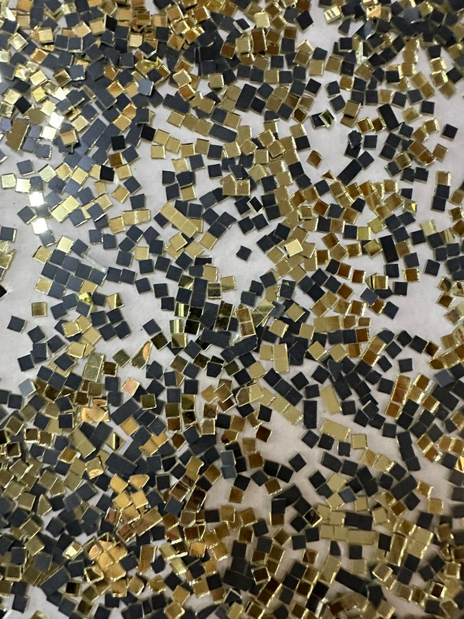 Golden Square Shape Mirror