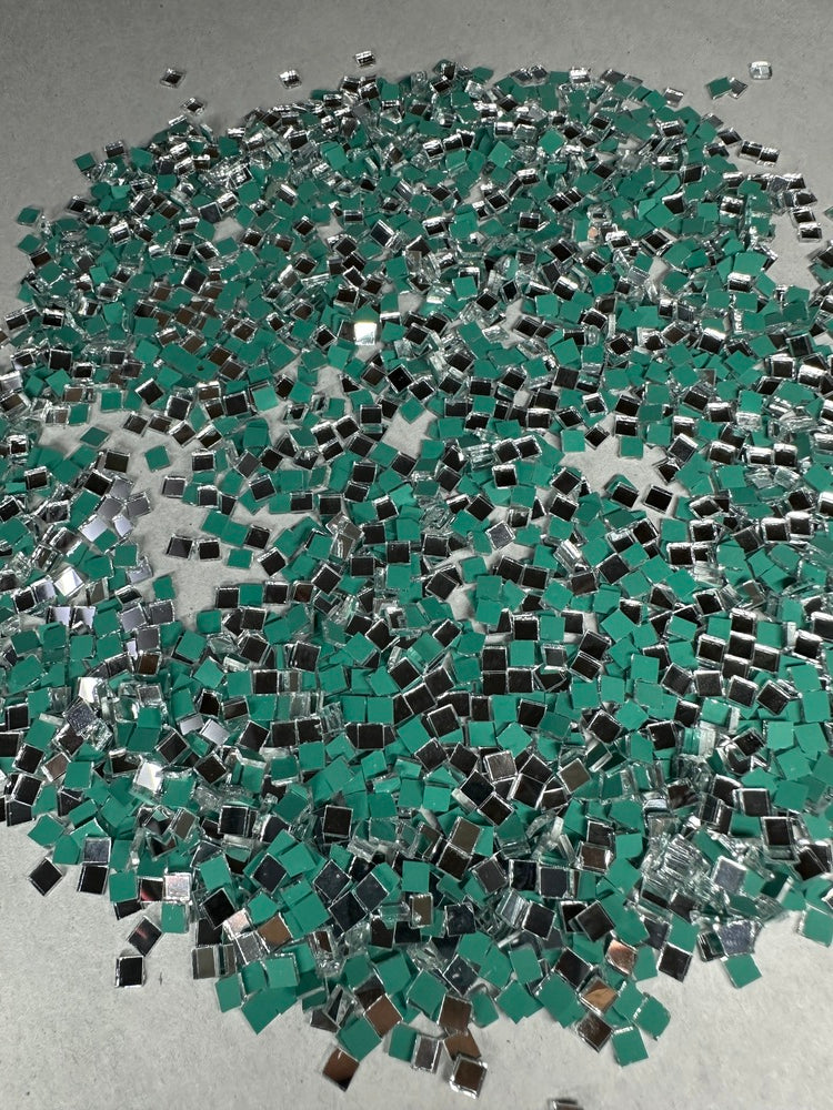 Silver Square Shape Mirror