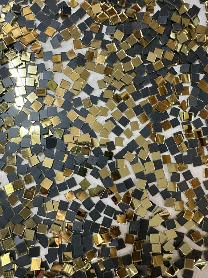 Golden Square Shape Mirror