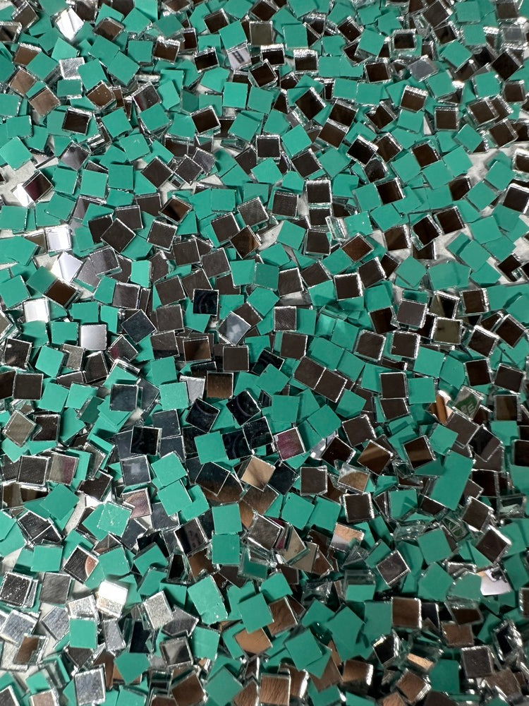 Silver Square Shape Mirror