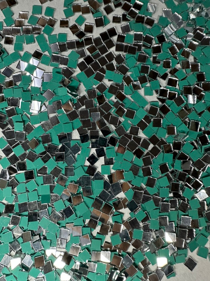 Silver Square Shape Mirror