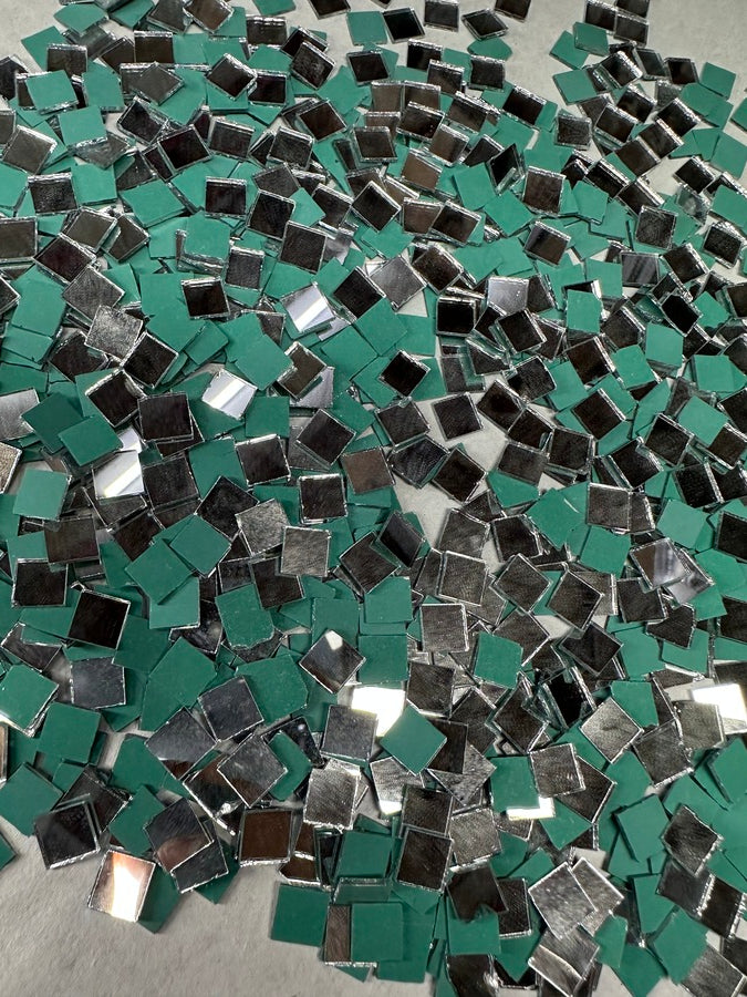 Silver Square Shape Mirror