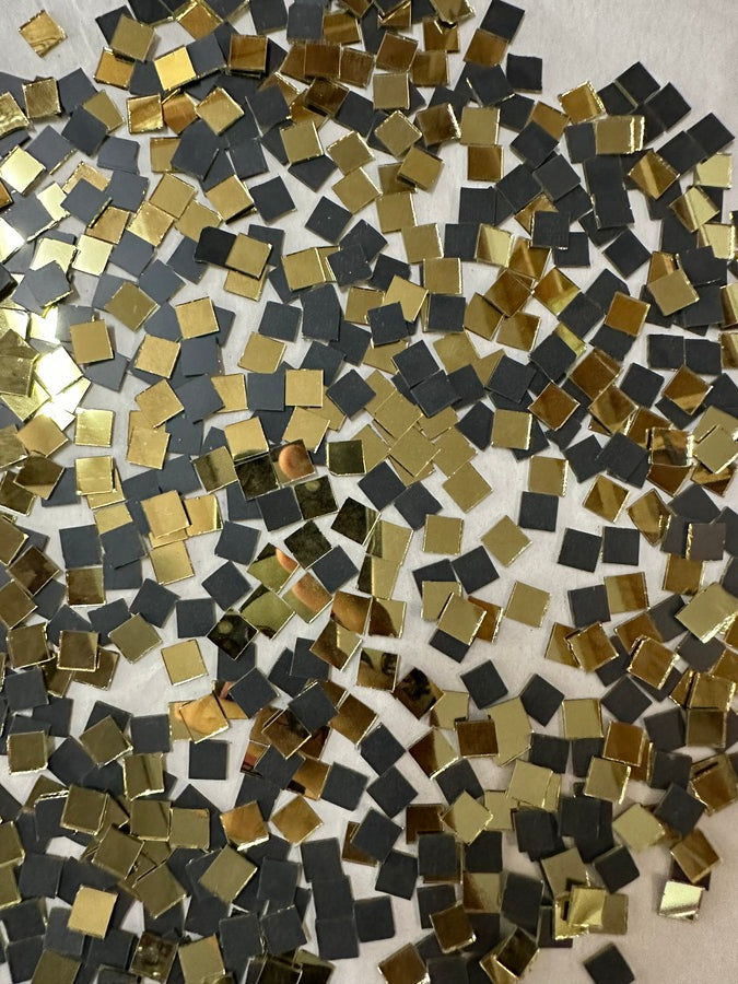 Golden Square Shape Mirror