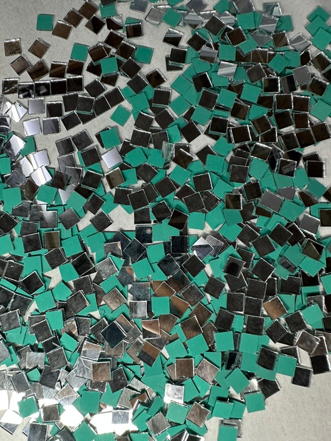 Silver Square Shape Mirror