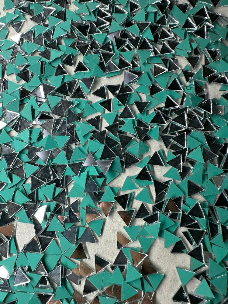 Silver Triangle Shape Mirror