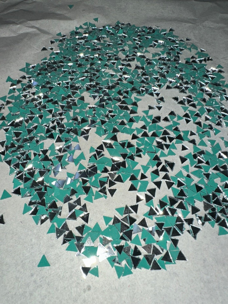 Silver Triangle Shape Mirror