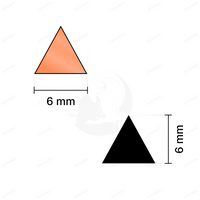 Red Triangle Shape Mirror