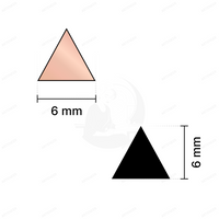 Pink Triangle Shape Mirror